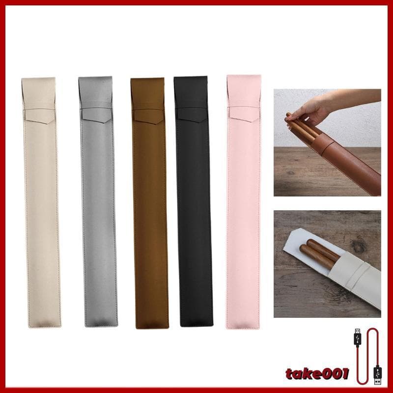 TAKE Bolsa Armazenamento À Prova Poeira Para Baqueta Couro PU Caso
