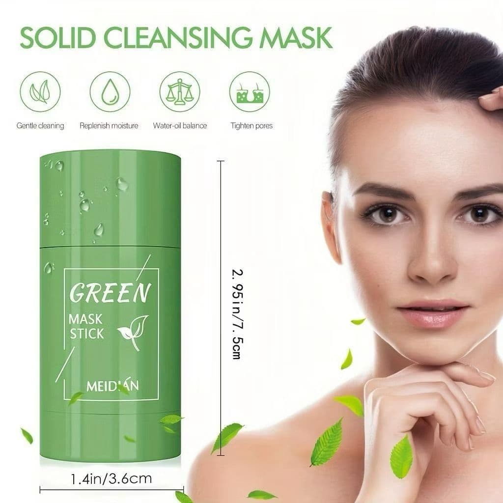 Máscara De Chá Verde Remover Cravos Anti-Acne Hidratante Beleza Pele Facial Clean Face Clareador Mask