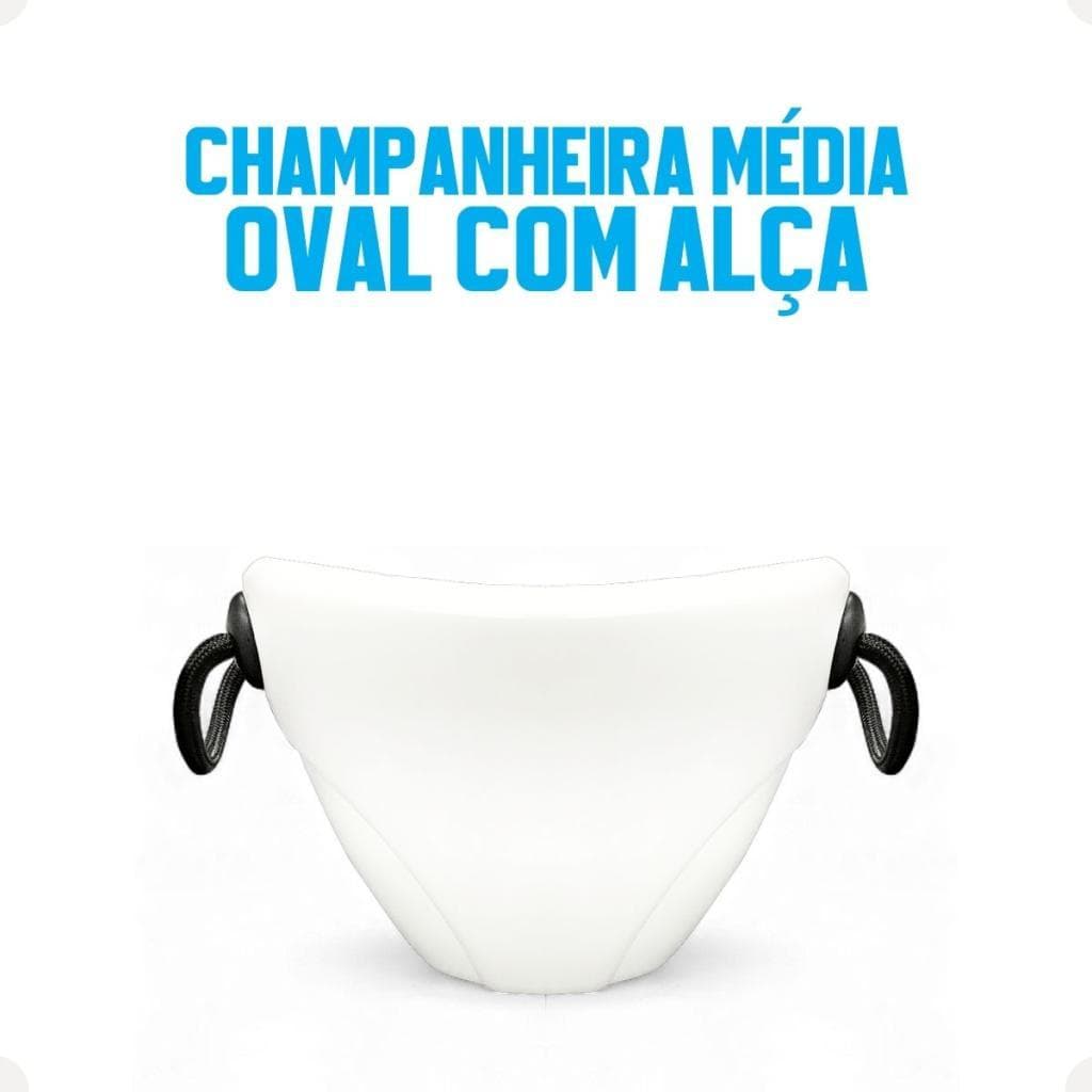 Champanheira Oval M Balde De Gelo Para Champagne Vinhos Festa Bar Alta Resistência