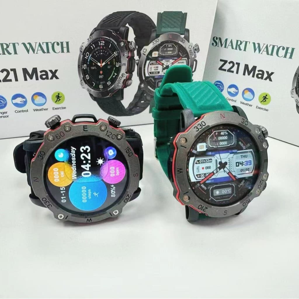 Relógio Inteligente AIMB-Z21Max AMOLED à Prova d'Água 1.52 polegadas Mostrador Redondo Chamada Bluetooth Monitoramento d