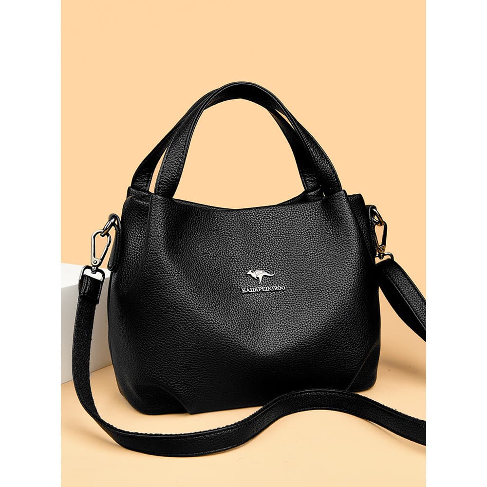 Bolsa 2025 novo estilo na moda High-End nicho Design balde saco cesta de vegetais bolsa feminina bolsa de couro genuíno