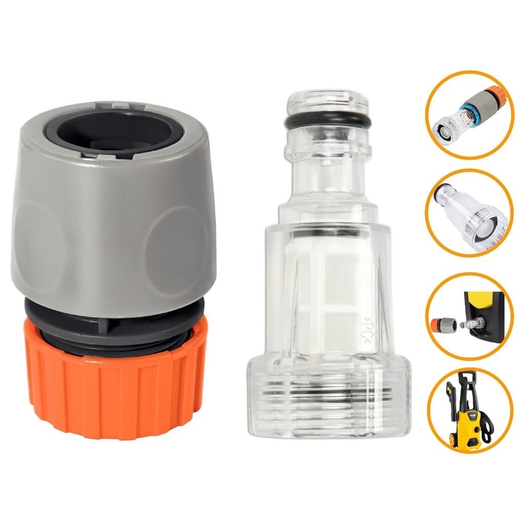 Kit Engate Rápido Filtro 3/4 Mangueira 1/2 Vonder LAV 1600 1400W Lavadora Alta Pressão