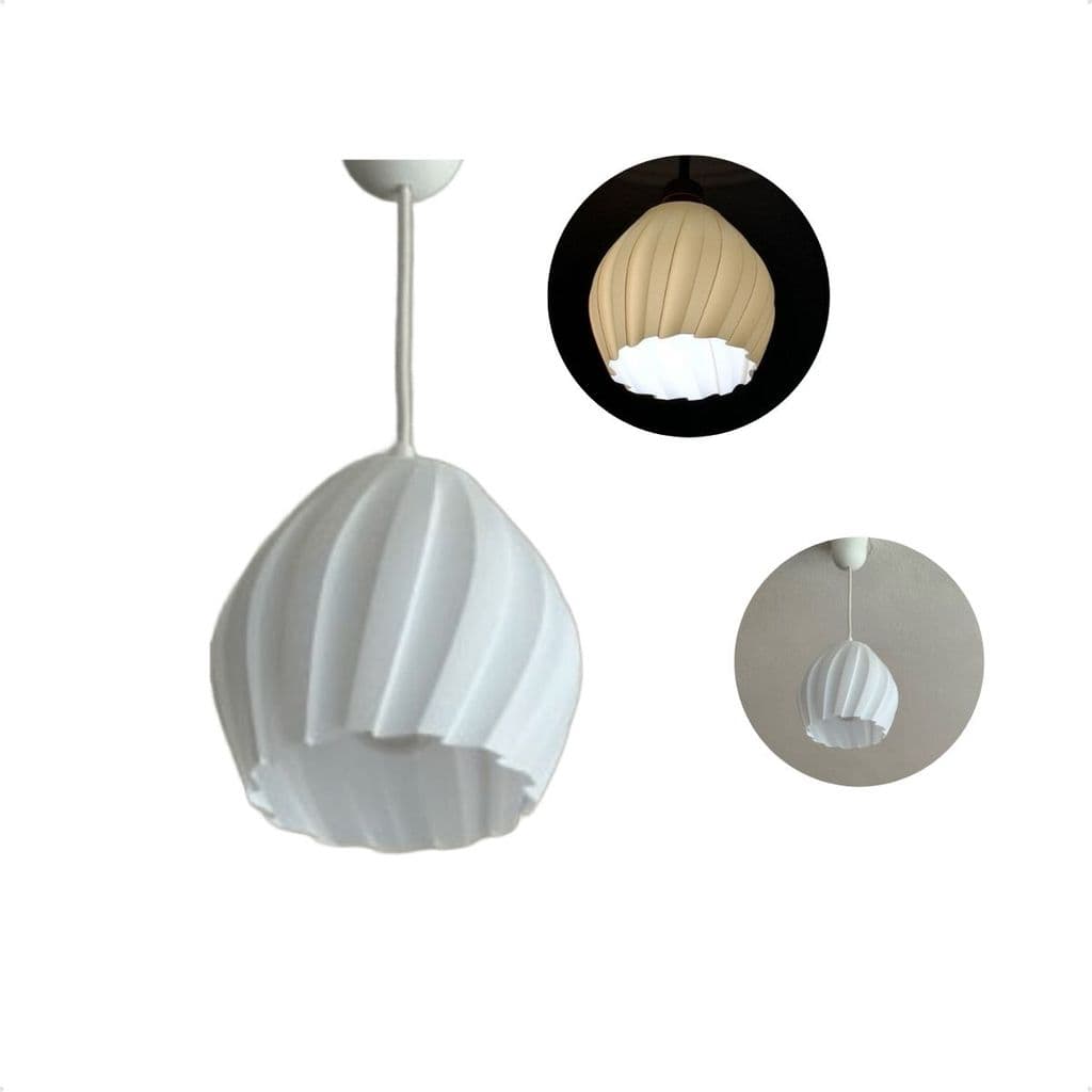 Luminária Com Design Orgânico Torcido Ideal Pra Sala De Estar E Decoração Moderna Nórdica Escritorios