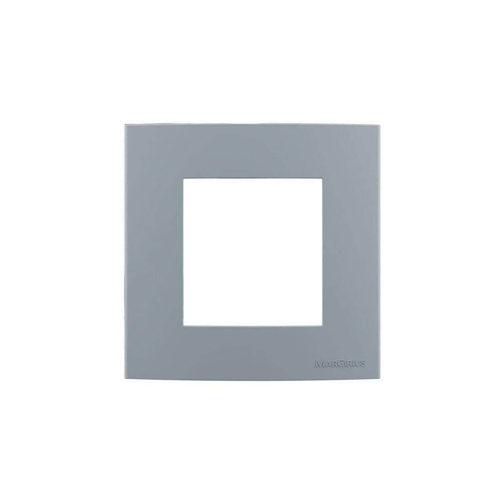Placa C/Suporte P/Móveis Sleek Colors 80x80 Cinza MarGirius