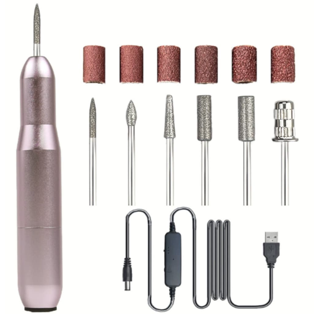 Lixadeira de Unhas Elétrica Portátil USB – Manicure e Pedicure Profissional Compacta