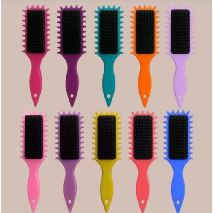 Kit 10 Escovas de Fitagem Sortidas – Modelagem Perfeita e Definição dos Cachos