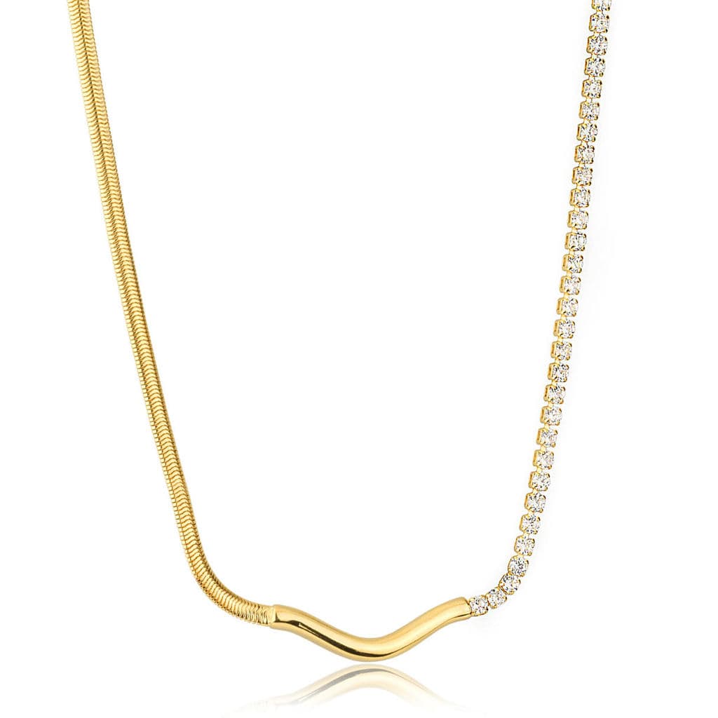 COLAR BANHADO A OURO 18K CORRENTE RIVIERA 2MM DUPLA MALHA