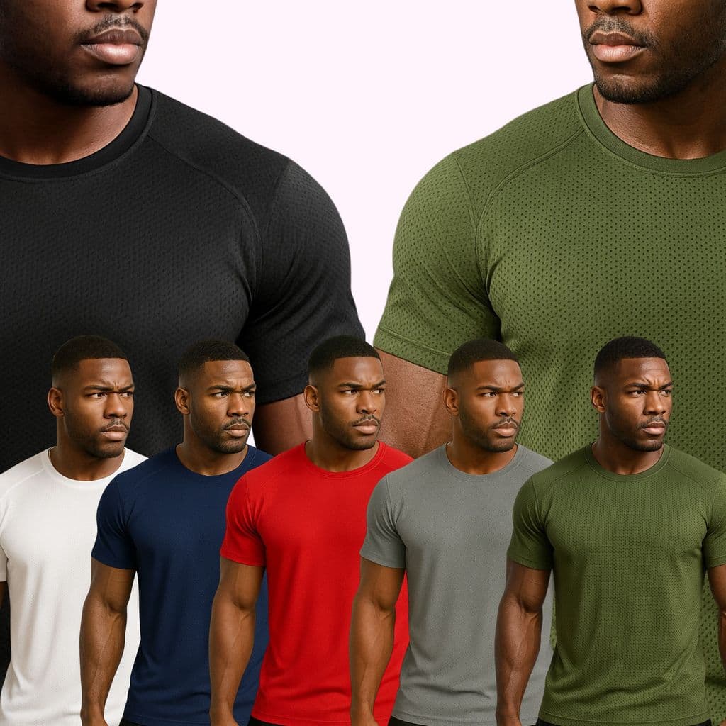 Kit 10 Camisas Masculina Tecido Colmeia Esportiva DryFit/academi/treino