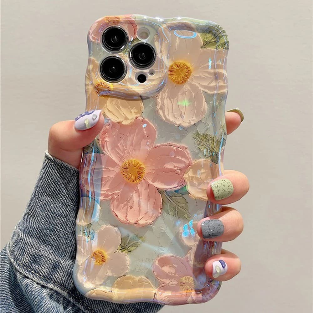 Vintage Flor Pintura Capa Capinha Para Motorola Moto G53 G35 G34 G24 G04 G22 G15 G14 G10 Translúcido Com Brilho
