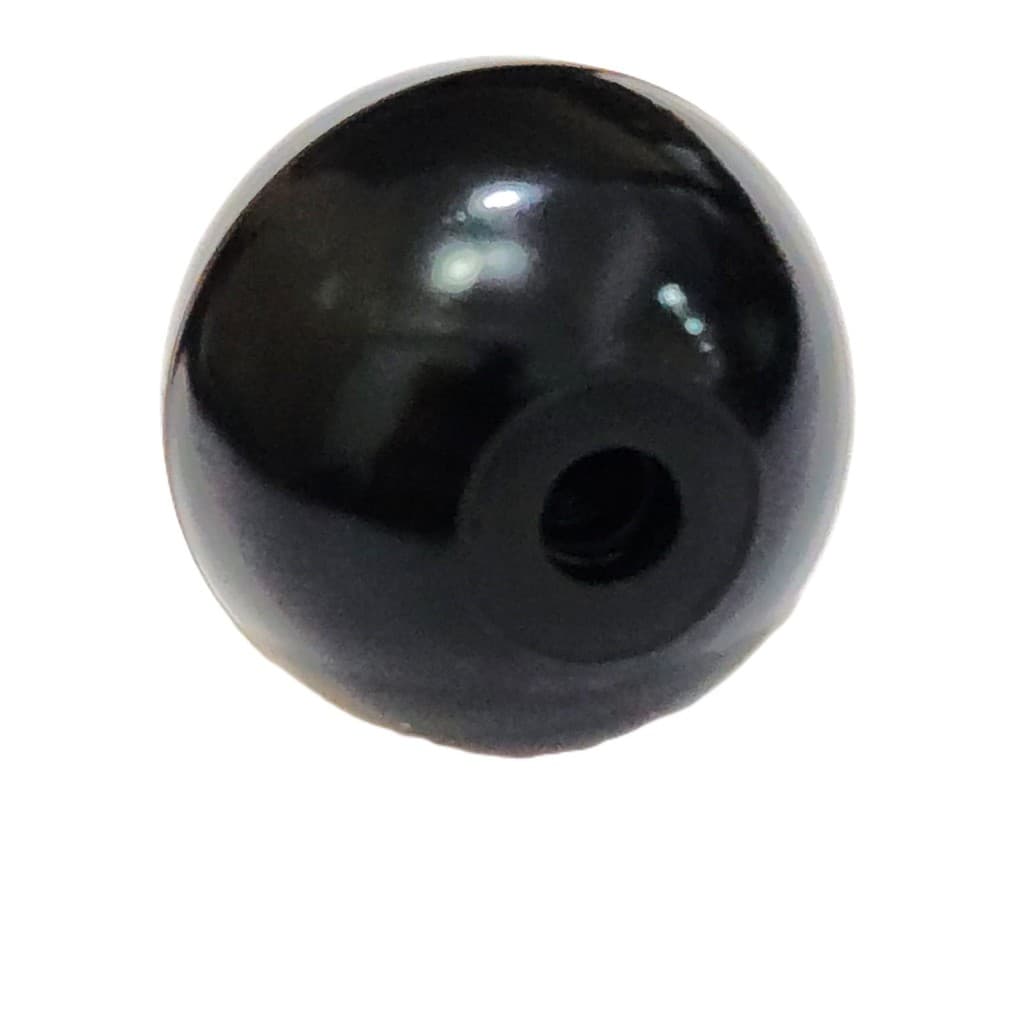Bola Preta 32mm acabamento ponta pedestal de prato de bateria com rosca interna de 8 mm M8 - 01 un