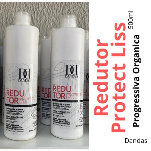 Progressiva Sem Formol DANDAS Protect Liss 500ml | Liso Natural e Hidratado