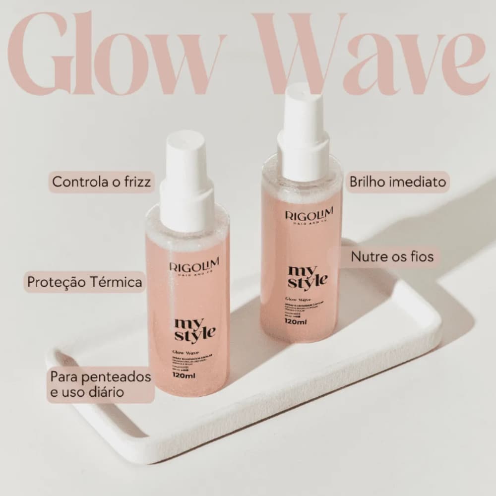 Spray Iluminador Capilar Glow Wave Rigolim My Style 120 ml