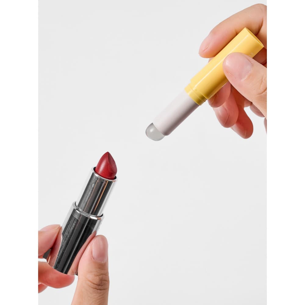 Pincel labial de Silicone com bolso estrela, tamanho pequeno com tampa, batom, manchas, Blush, creme, corretivo, pincel