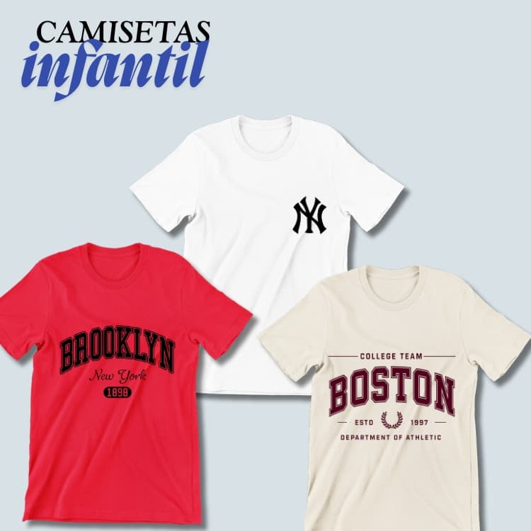kit camiseta infantil 3 camisetas de alta qualidade 100% algodão envio rapido