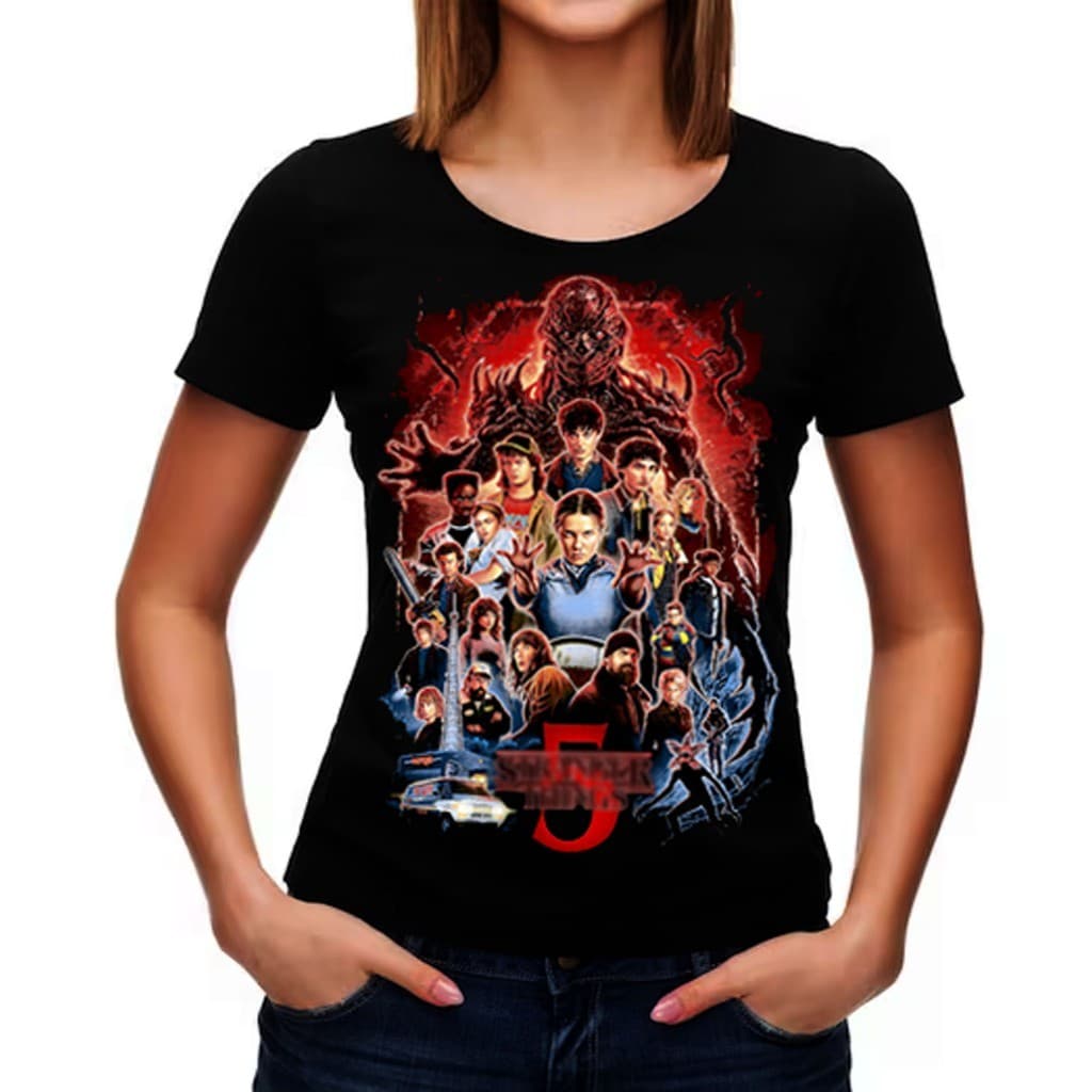 Camiseta Stranger Coisas Estranhas Camisa Thing