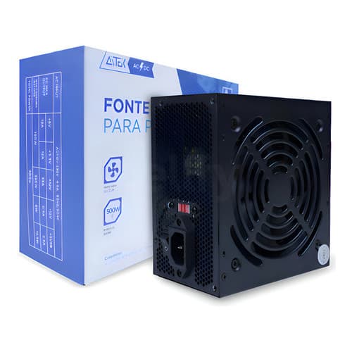 Fonte De Alimentação Atx Computador Pc Amd Intel 500w Bivolt
