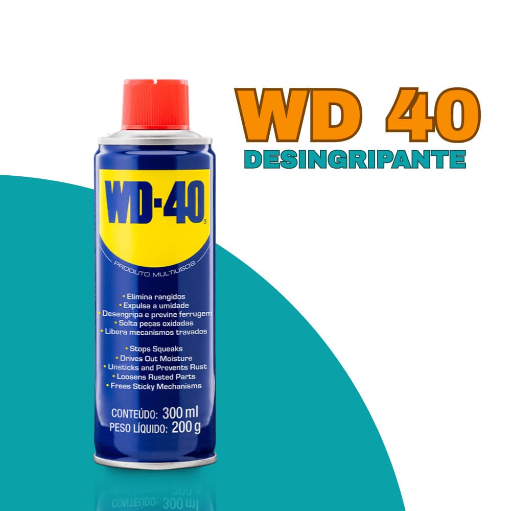 Wd40 Oleo Lubrificante Original Desengripante Spray Multiuso 300ml Anticorrosivo