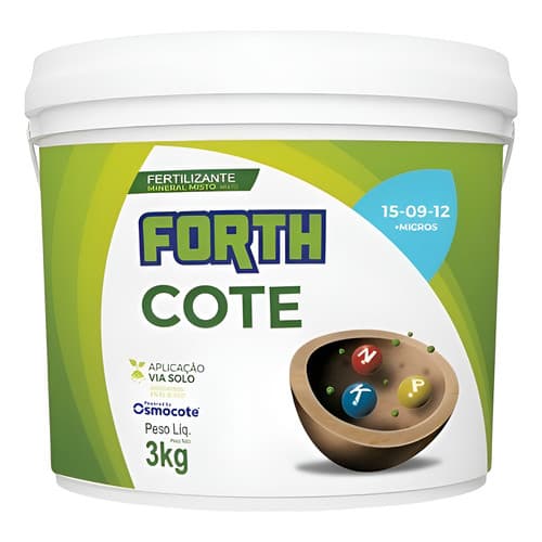 Fertilizante Adubo Osmocote Forth Cote 15-09-12 3kg 3 Kg