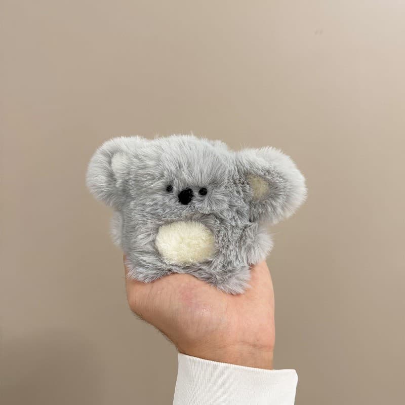 Para AirPods 4 pro3 2025 Capa Fofa De Desenho Animado Pele De Pelúcia Koala 1/2 pro 2 3 Sem Fio Bluetooth Fone De Ouvido