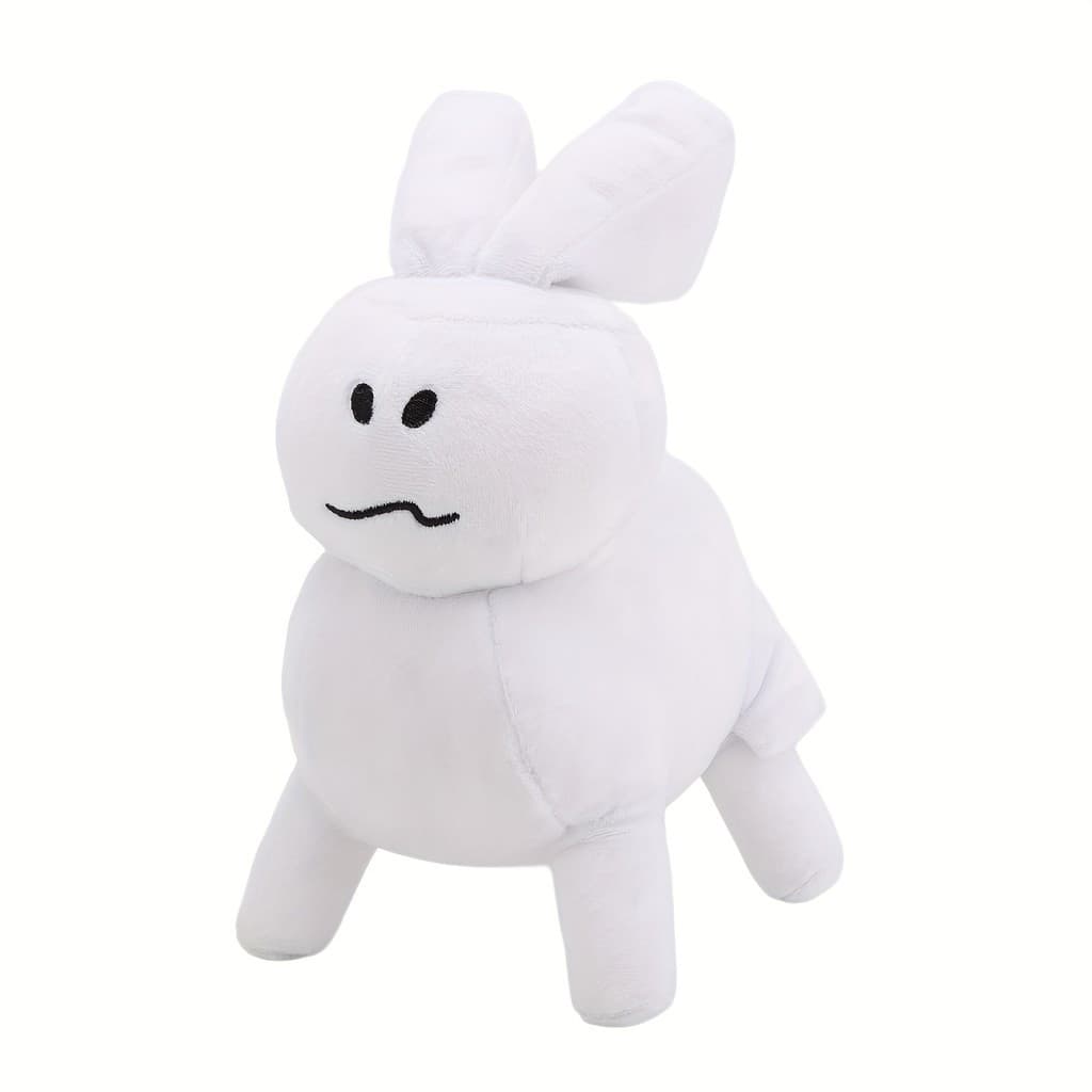 Brinquedo De Pelúcia Forsaken Gubby-Bicho Branco Kawaii Macio Com Olhos Pretos E Boca , Lindo Presente Colecionável Para