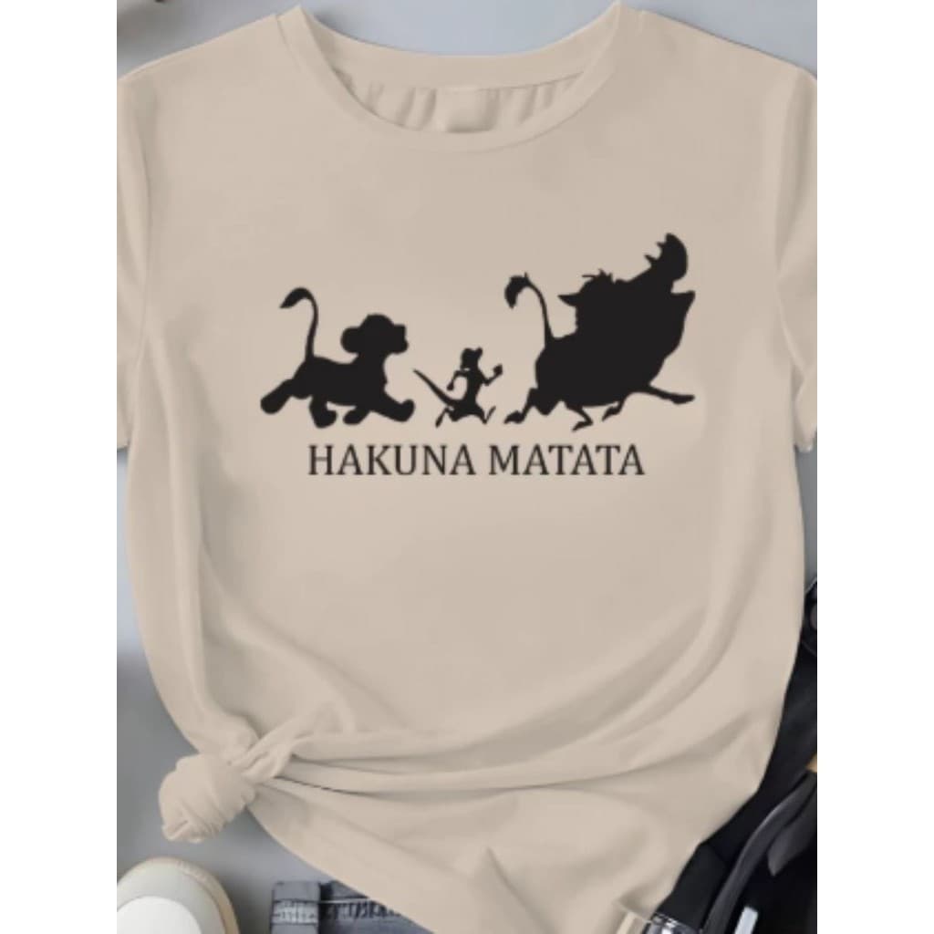 Camiseta Feminina Disney Hakuna Matata – Estilo, Conforto e Diversão em Algodão Premium