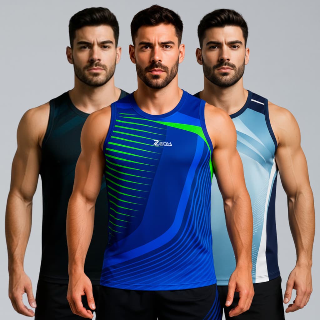 Camisetas Regata Dry Fit Masculina Para Academia, Caminhada, Corrida e Treino Com Proteção UV