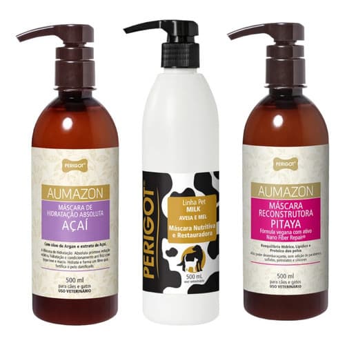 Cronograma De Pelagem Pet Kit Máscaras Perigot Cães E Gatos
