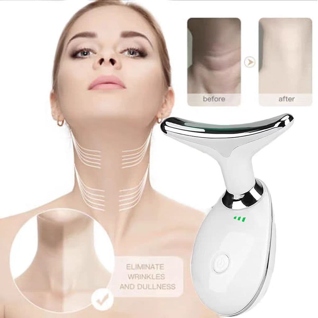 Massageador Golfinho Facial e Corporal com LED Rejuvenescedor Anti-Idade Fototerapia