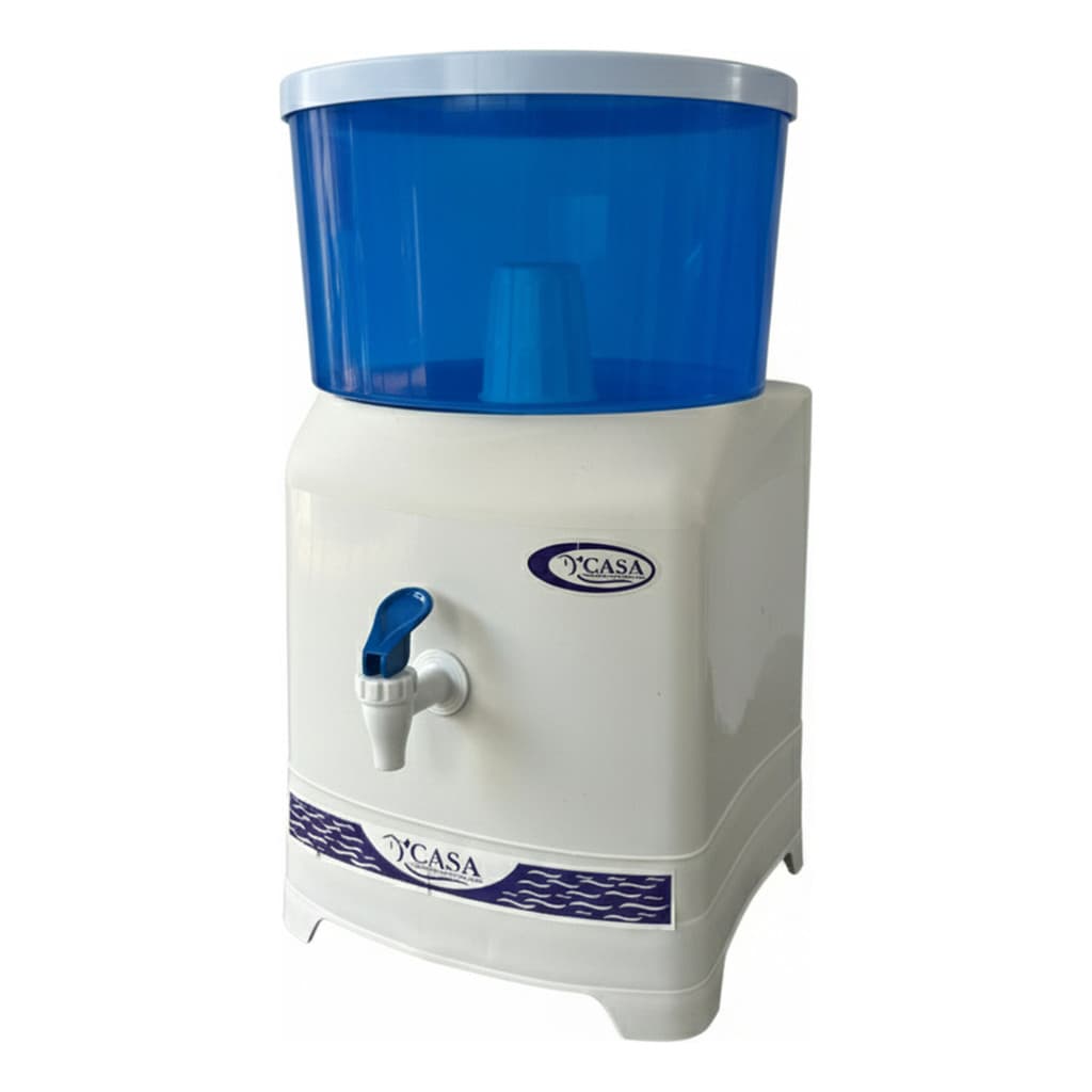 Filtro de Água Classic 6L D'Casa Cerâmica Plástico Água Limpa com Estilo Tradicional