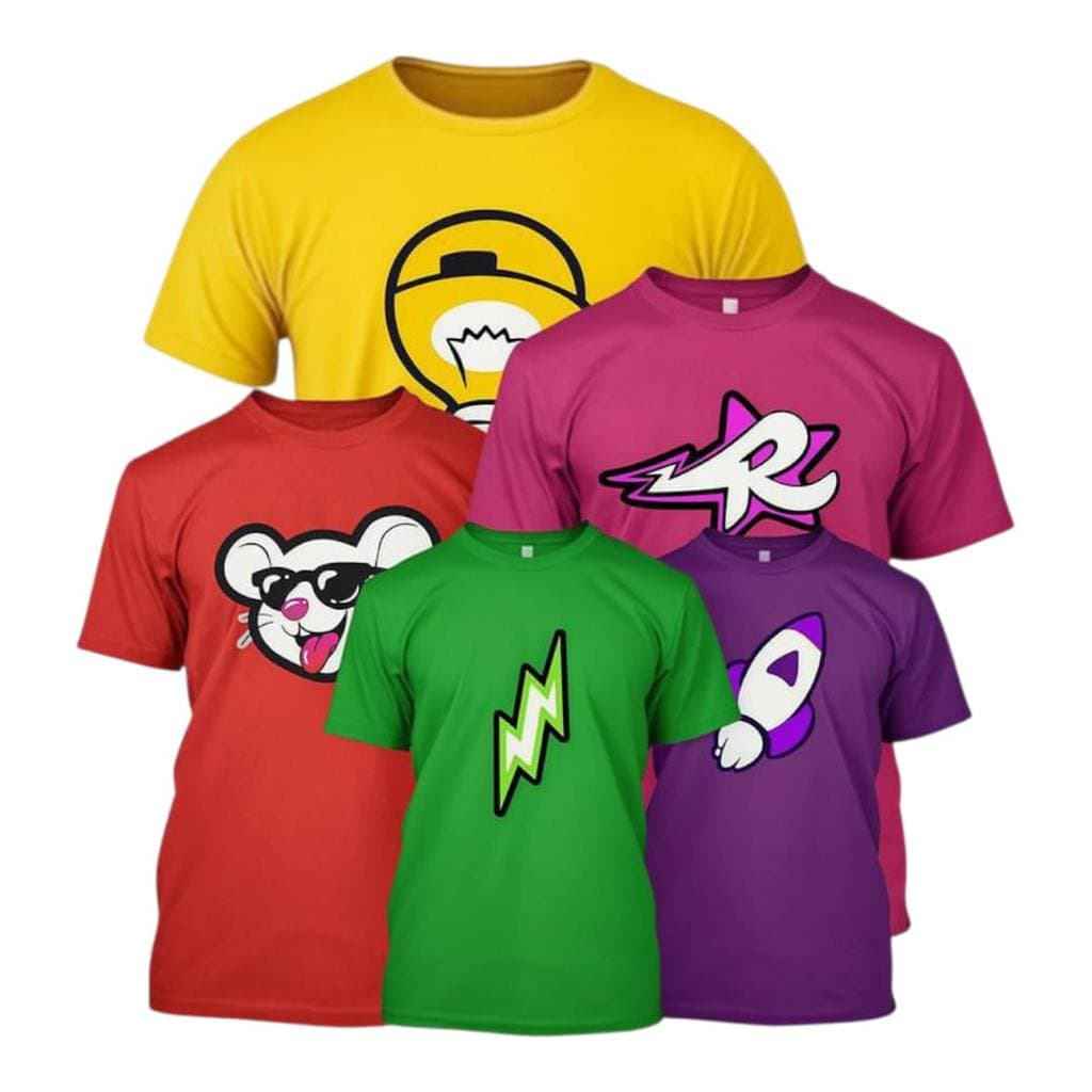 Camiseta Novos Elementos Dos Rosa Emilly Vick Leozin Ketlen Foguete Void Raio Robson Rato 100% Algodão Presente Camisa