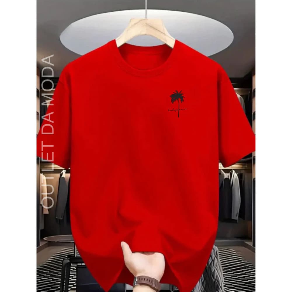 Camiseta California Coqueiro Camisa 100% algodão Premium