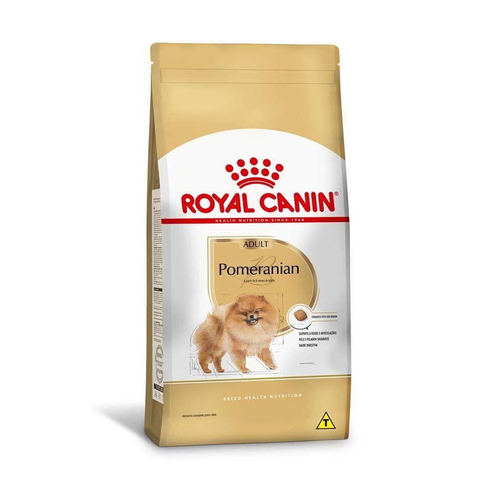 Ração Seca Pomeranian para Cães Adultos da Raça Lulu da Pomerânia 2,5Kg Royal Canin
