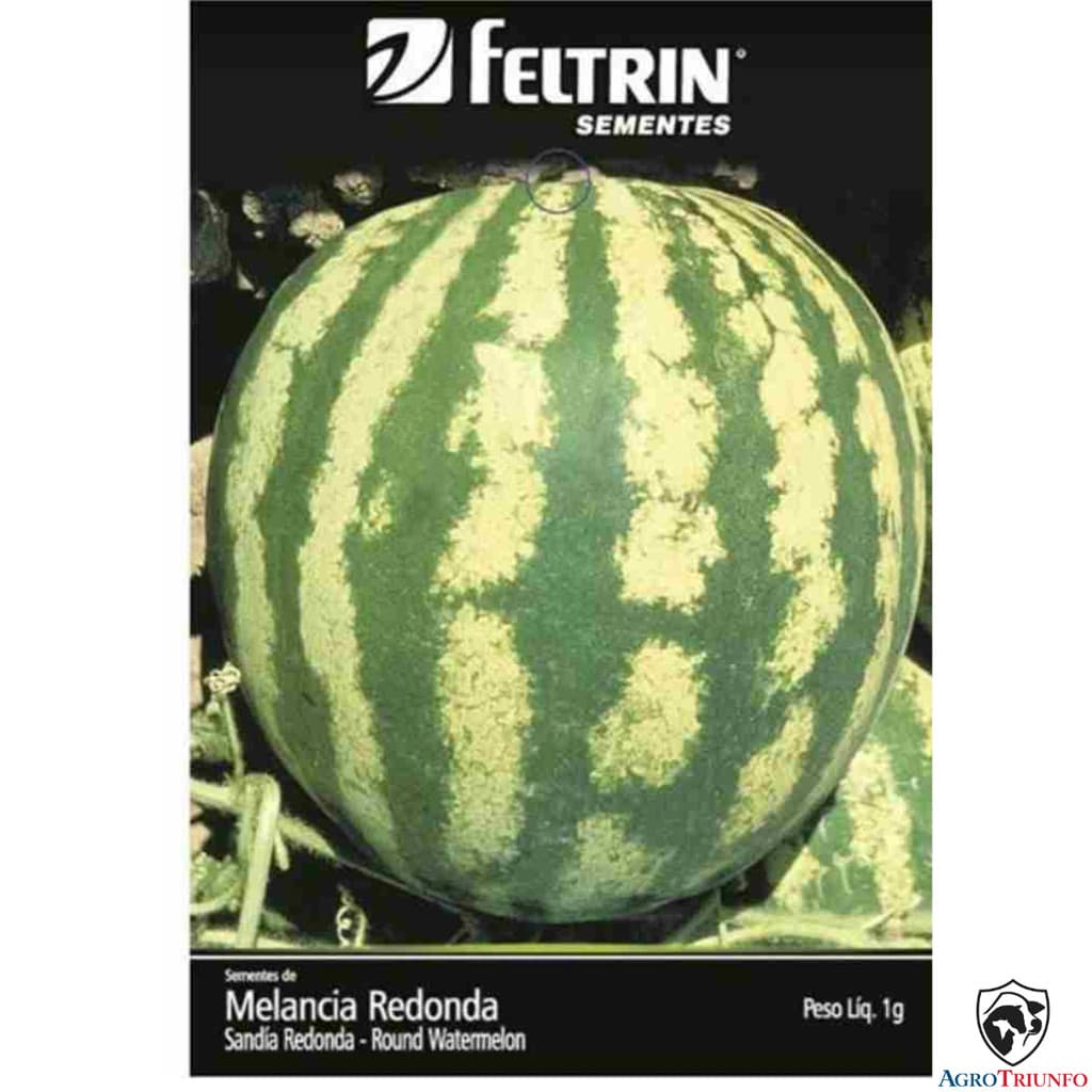 Semente Melancia Redonda 1G - feltrin Melancia Crimson Sweet Fruta