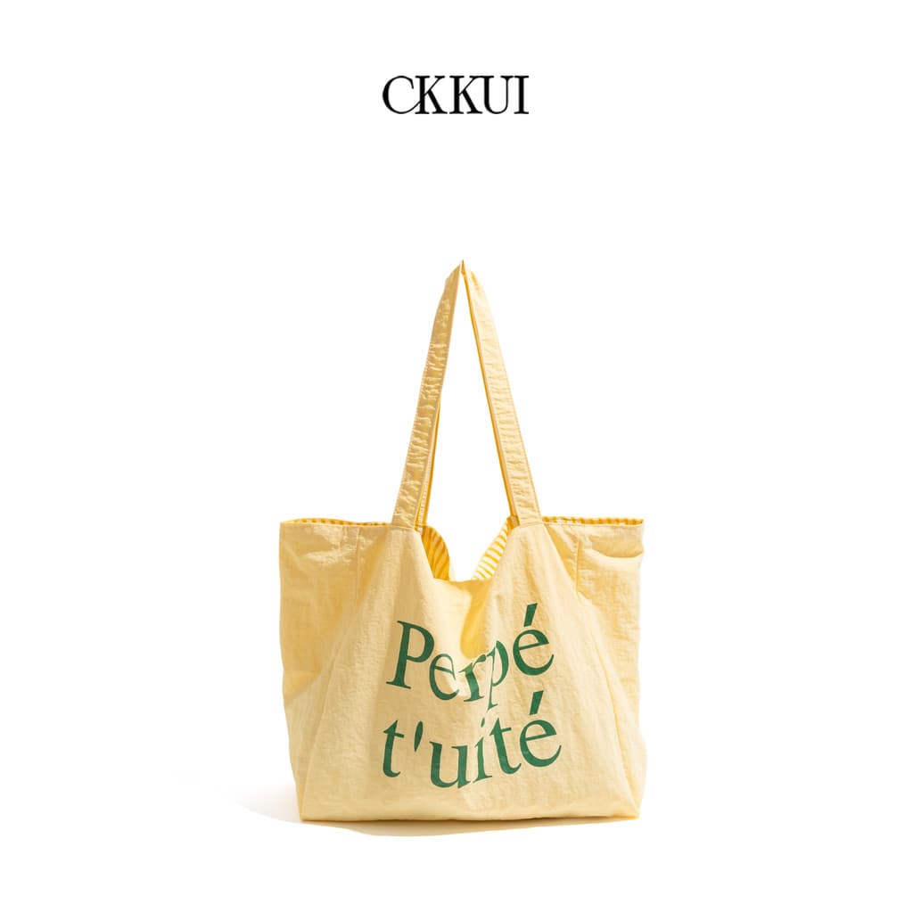 CKKUI Verão Fresco Luz Solar Amarelo Bolsa de Lona Estilo Preguiçoso Bolsa de Ombro de Grande Capacidade Bolsa Tote