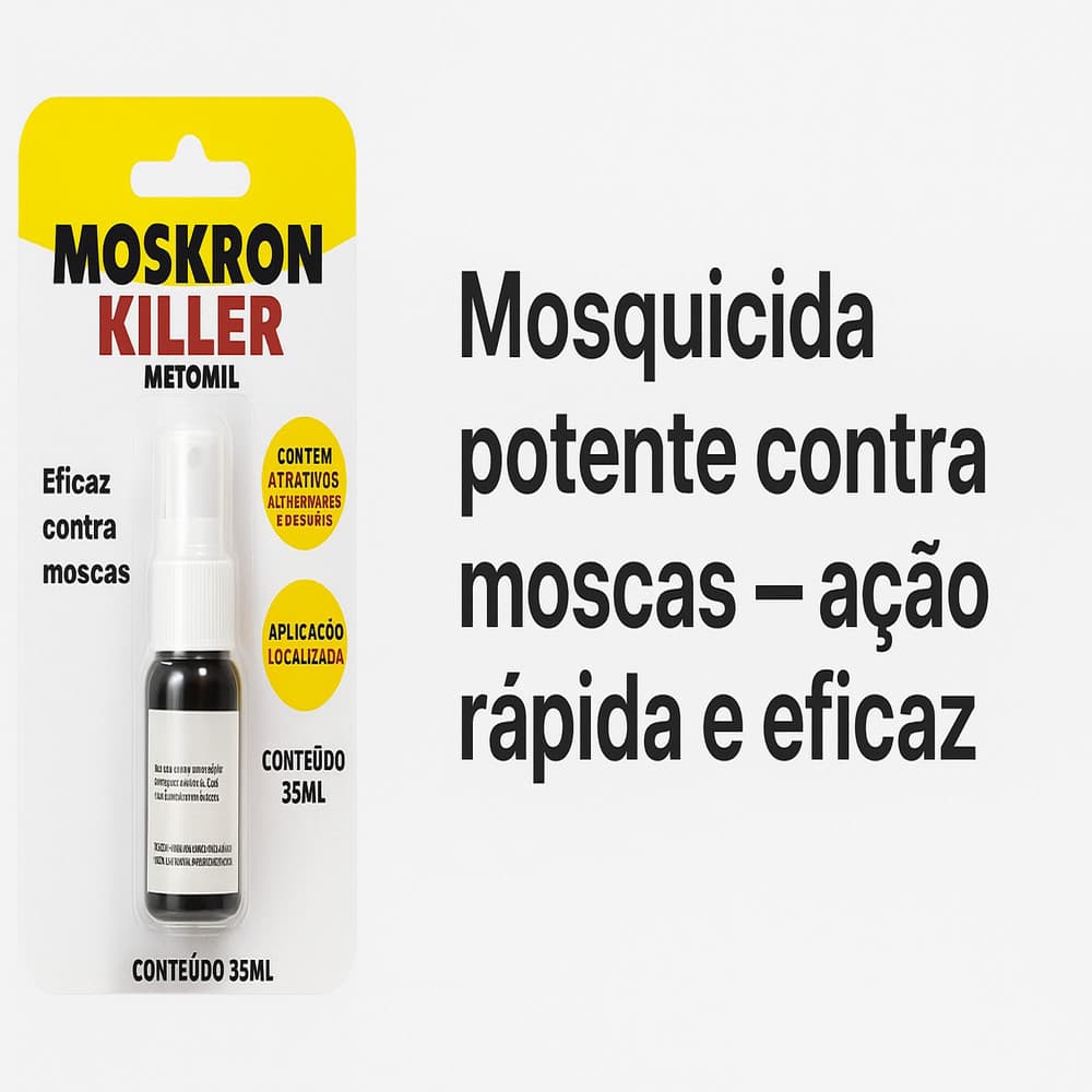 Afasta moscas com eficiência e rapidez com Moskron Killer
