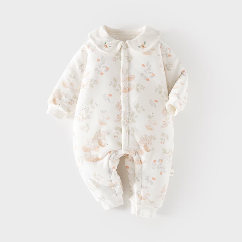 Bebê algodão 120g macacão bebê acolchoado engrossado outono inverno roupas macacão macacão roupas de bebê