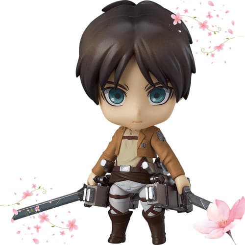 [Diretamente do Japão]Nendoroid Attack on Titan Eren Yeager figura móvel pintada em ABS&PVC, segunda reposição.quantida