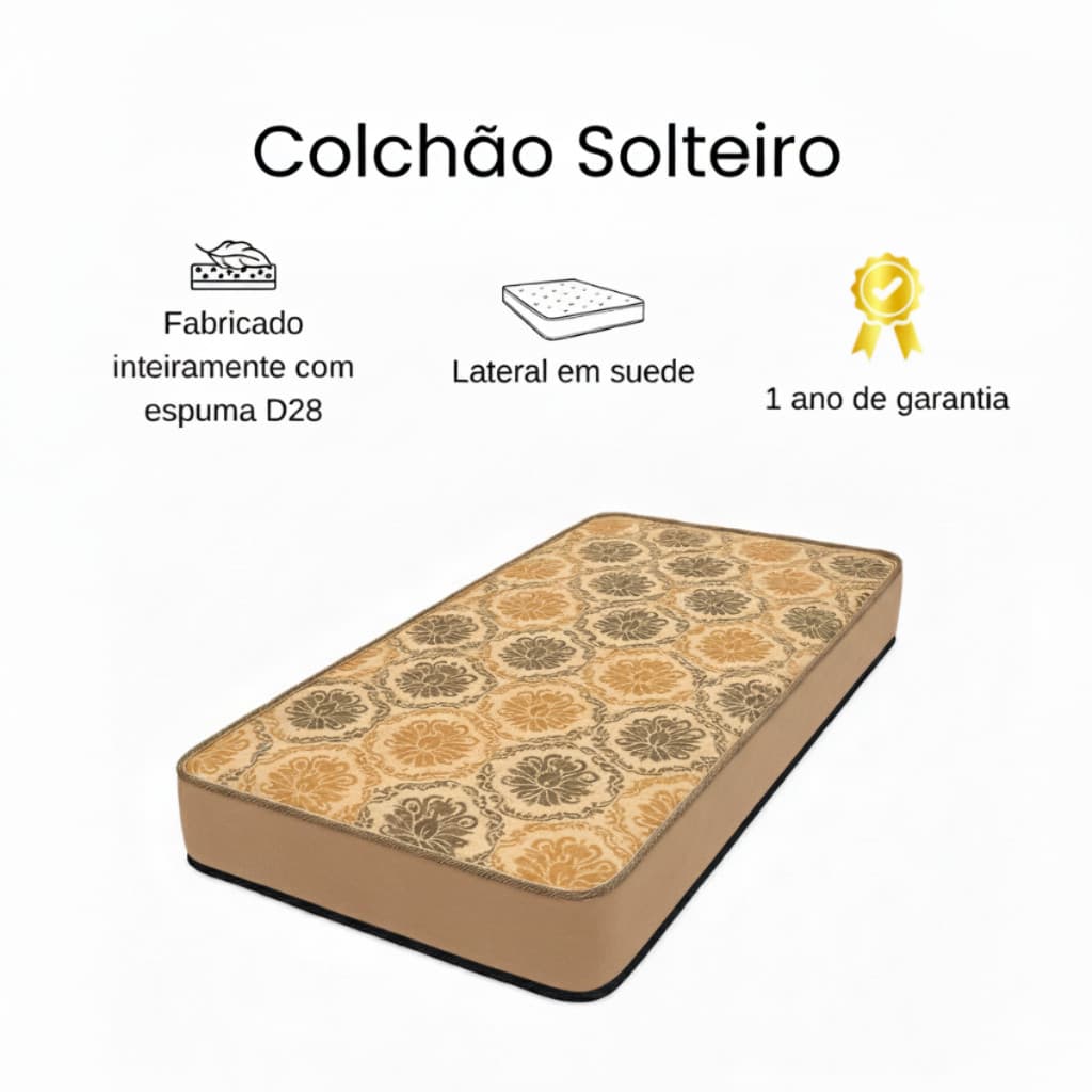 Colchão Solteiro Premium D28 Alta Densidade Super Oferta Imperdível.