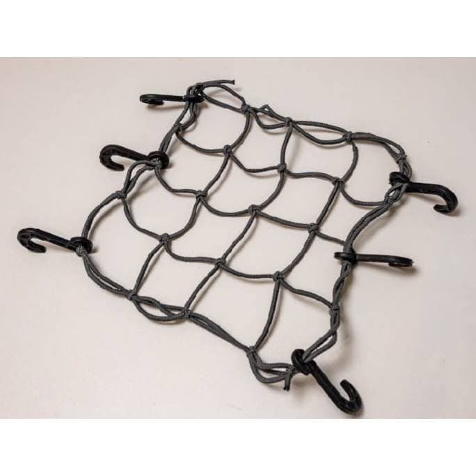 Rede Elástica Aranha Cinza para Capacete e Bagageiro Moto/carro 35cm x 35cm