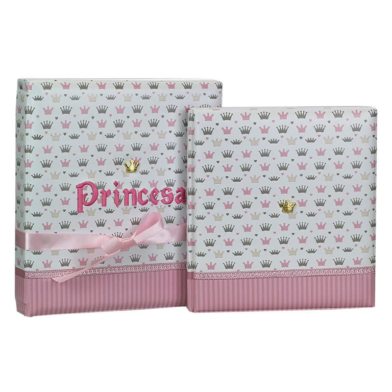 Álbum de Fotos 15x21 Diário do Bebê Princesa 72 Fotos - 8944 - 20917/031