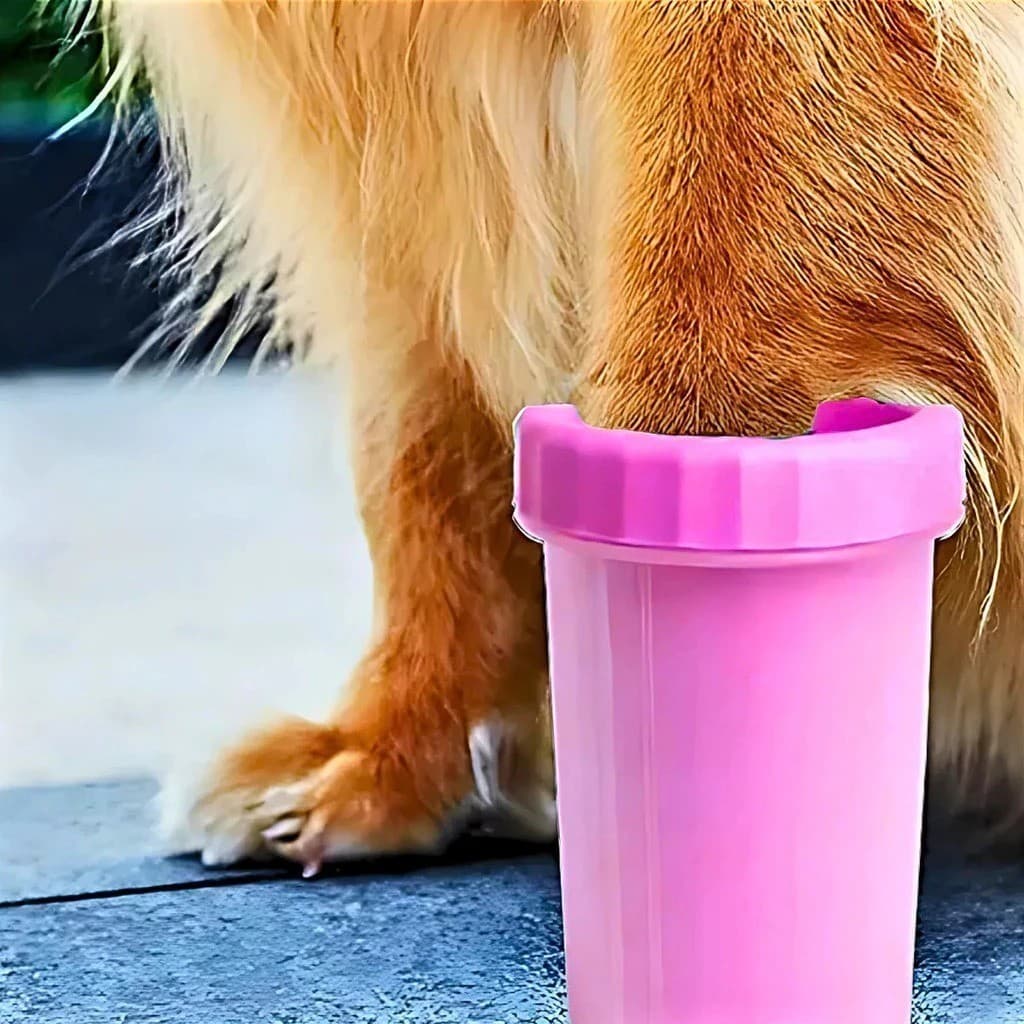 Limpador Patas Copo Silicone Cachorros Gatos Pet Lavador Pata Portatil Remove Lama Sujeira Passeio