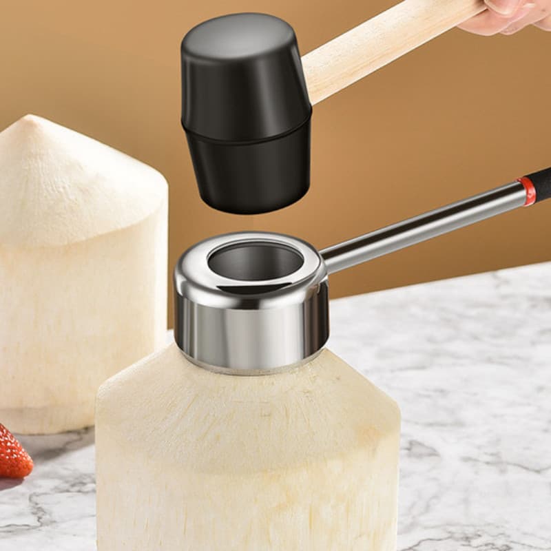 Abridor de coco conjunto de ferramentas de coco utensílios de cozinha de aço inoxidável doméstico TH