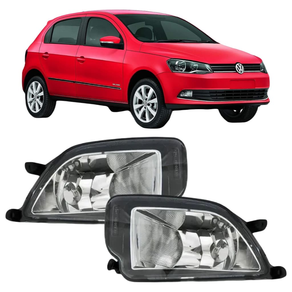 PAR FAROL MILHA VOLKSWAGEN GOL G6 2012 2013 2014 2015 2016