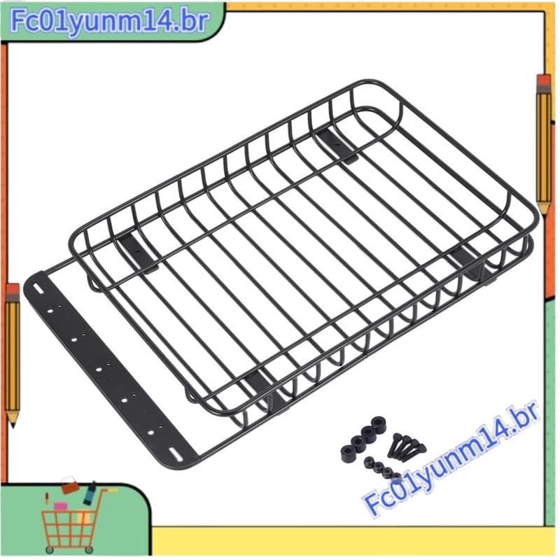 Rack De Teto Porta-Bagagens De Metal 232x145mm Para SCX10 II III TRX4 1/10 RC Crawler Kit De Acessórios Carro