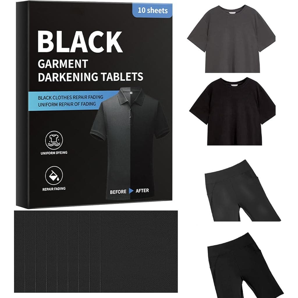 Folhas De Lavanderia Para Roupas Pretas , 10 Peças , Restauram A Cor Desbotada , Evitam O Clareamento , Mantém Os Tecido