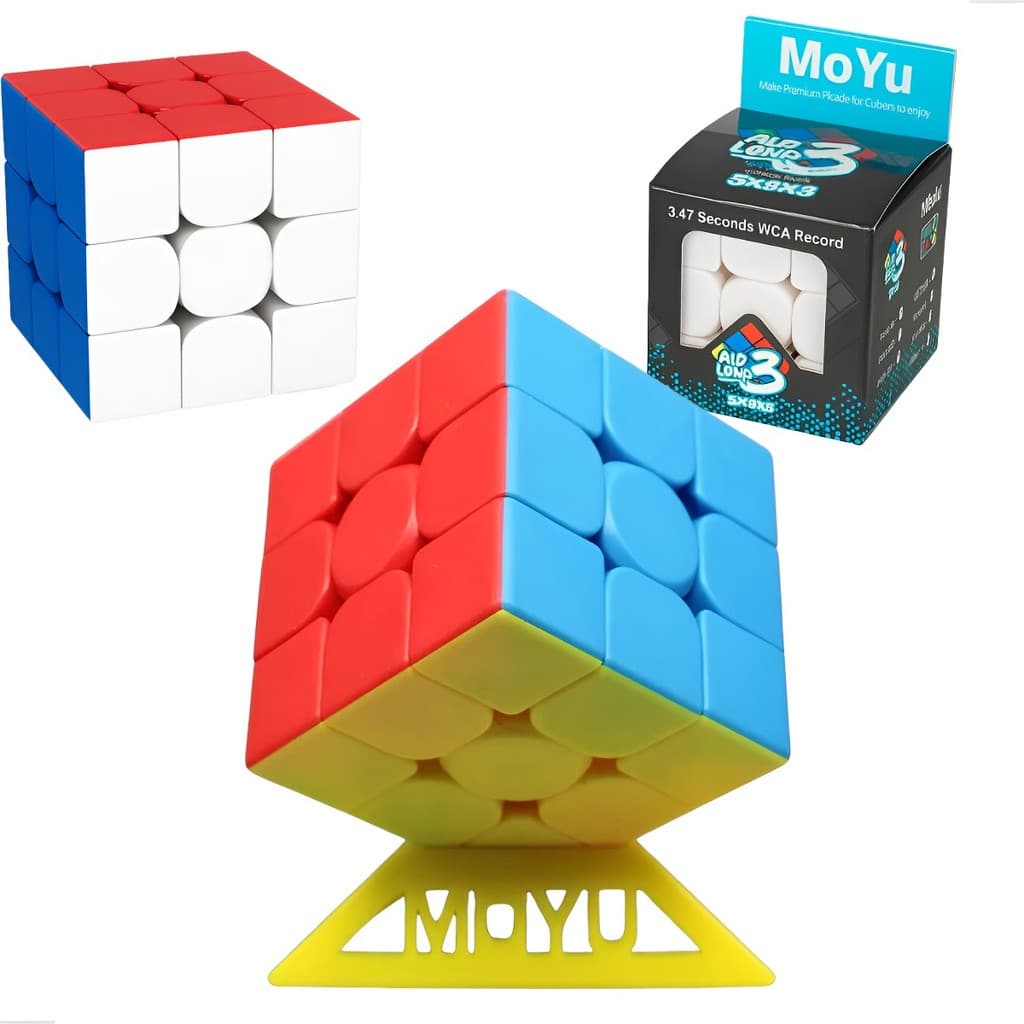 Cubo Mágico 3x3 Moyu Semi Profissional Veloz Ajustável Treino Educativo Quebra Cabeça Infantil Adulto Anti Stress