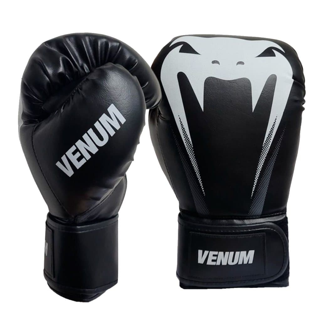 Luva de Boxe Venum Giant Logo Sticher - Preto