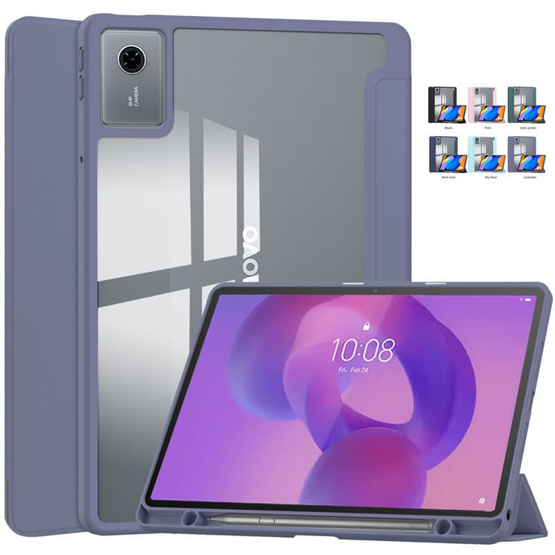 Funda Para Lenovo Idea Tab 11 Caso Com Suporte De Caneta Trifold Acrílico Duro Volta Inteligente Capa Magnética tb336fu