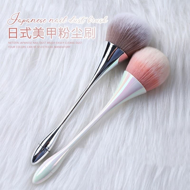 Estilo japonês cintura pequena Manicure escova de poeira cor mágica Aurora cor ferramenta de cor cabo longo Blush escova