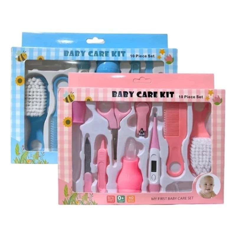 Kit Maternidade Higiene Infantil 06 e 10 pçs Cuidado Bebê Recém Nascido Termômetro JJ